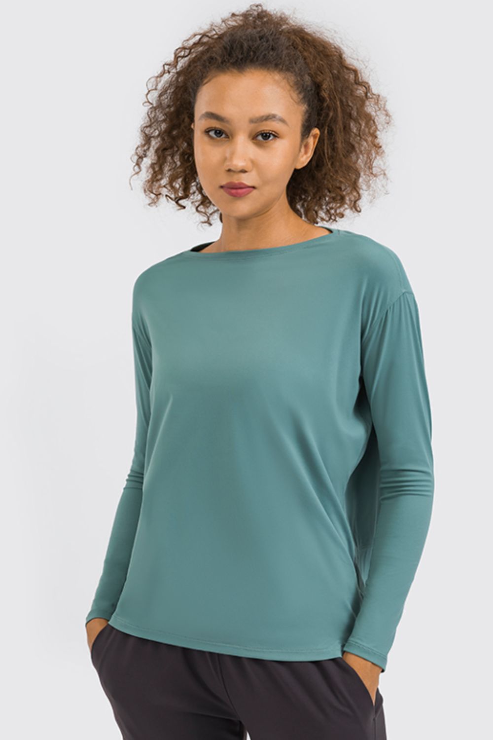 Loose Fit Active Top in Mustard - alternate view 14