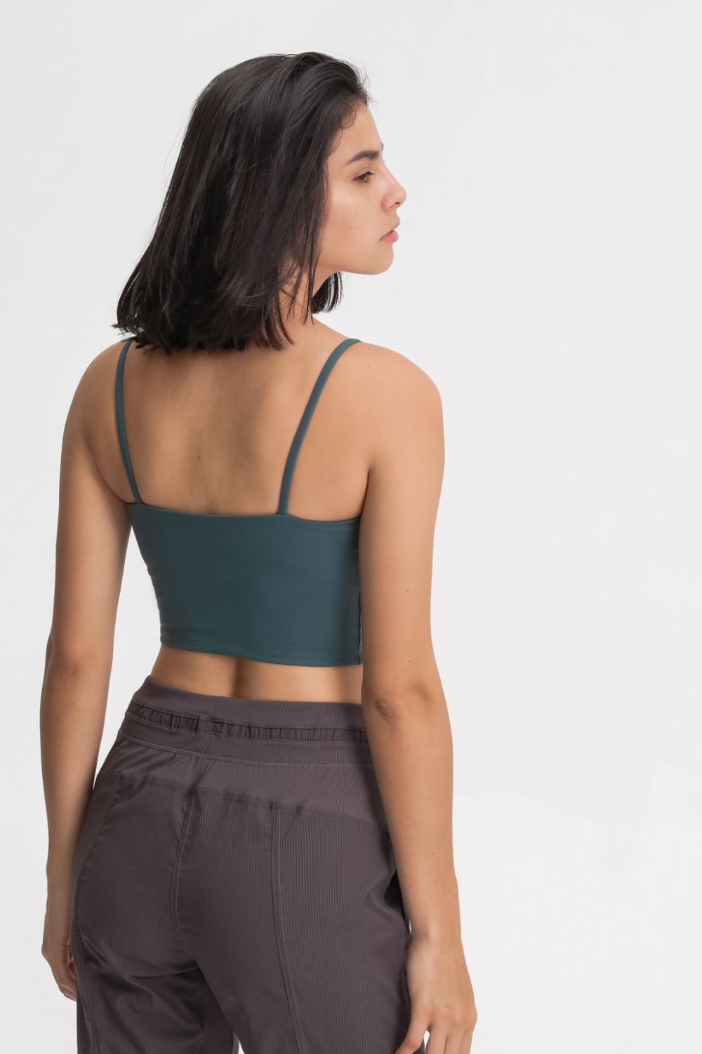 Feel Like Skin Scoop Neck Sports Cami in Black - alternate view 17