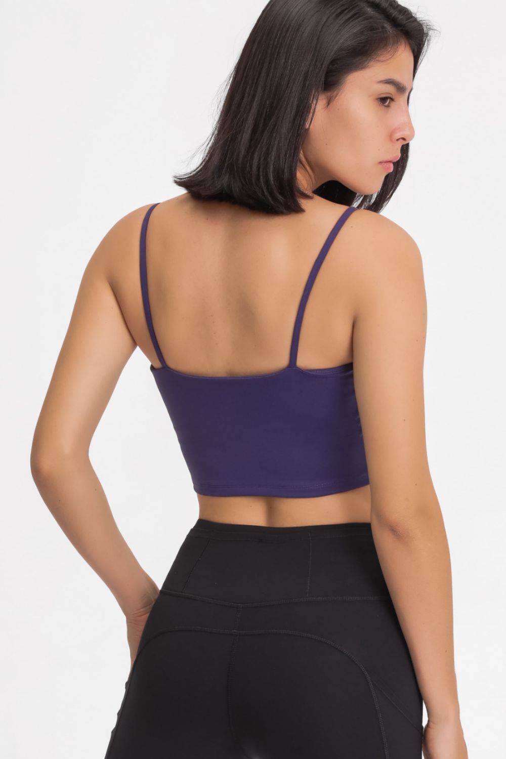 Feel Like Skin Scoop Neck Sports Cami in Black - alternate view 11