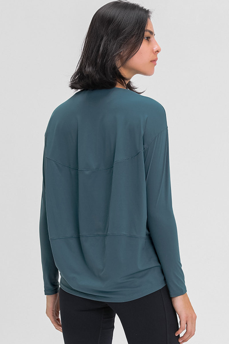 Loose Fit Active Top in Mustard - alternate view 8