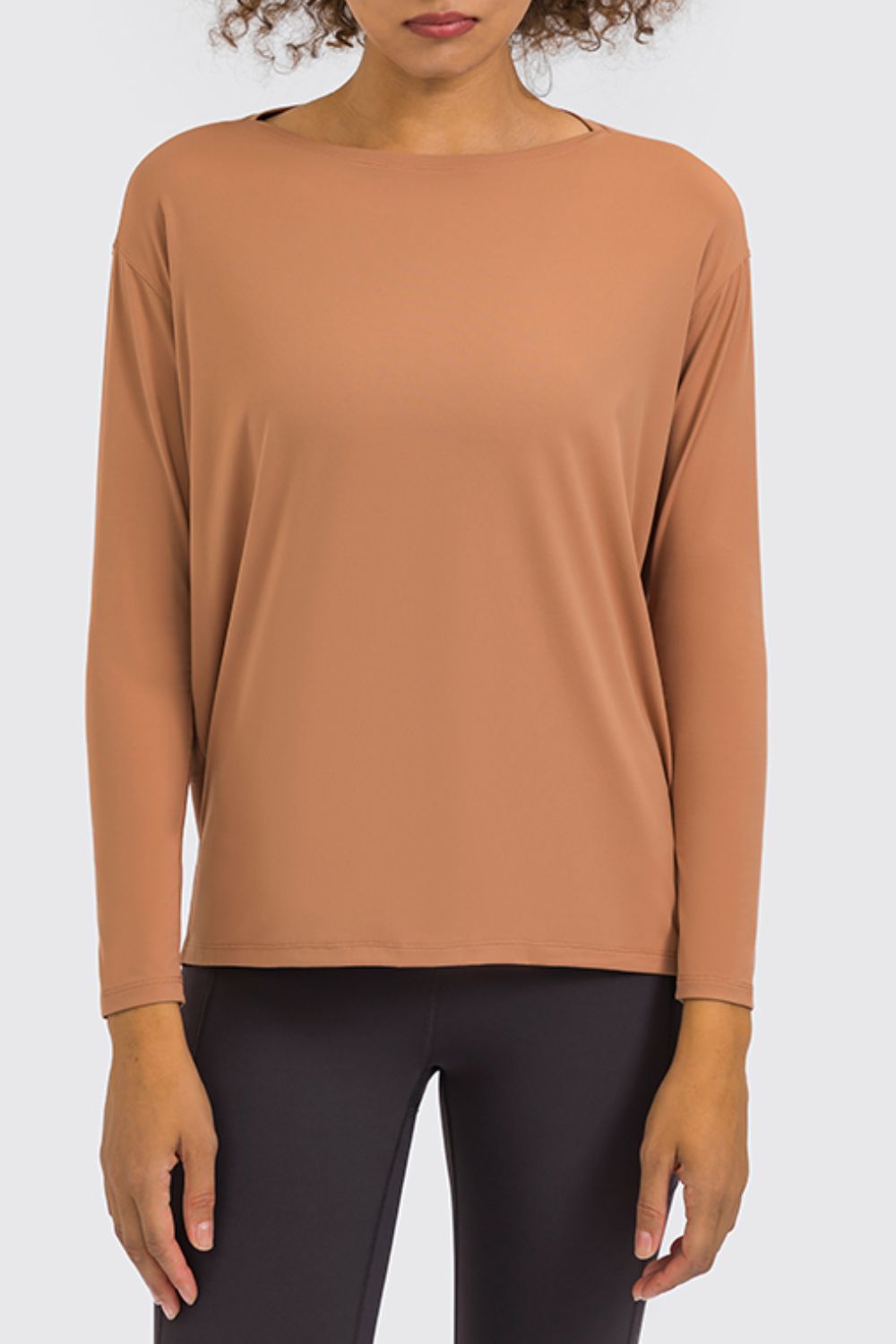 Loose Fit Active Top in Mustard