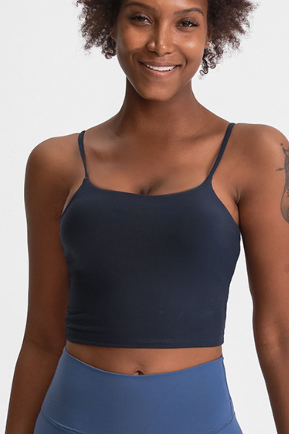 Feel Like Skin Scoop Neck Sports Cami in Black - alternate view 19