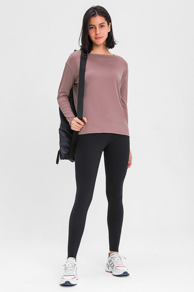 Loose Fit Active Top in Mustard - alternate view 23