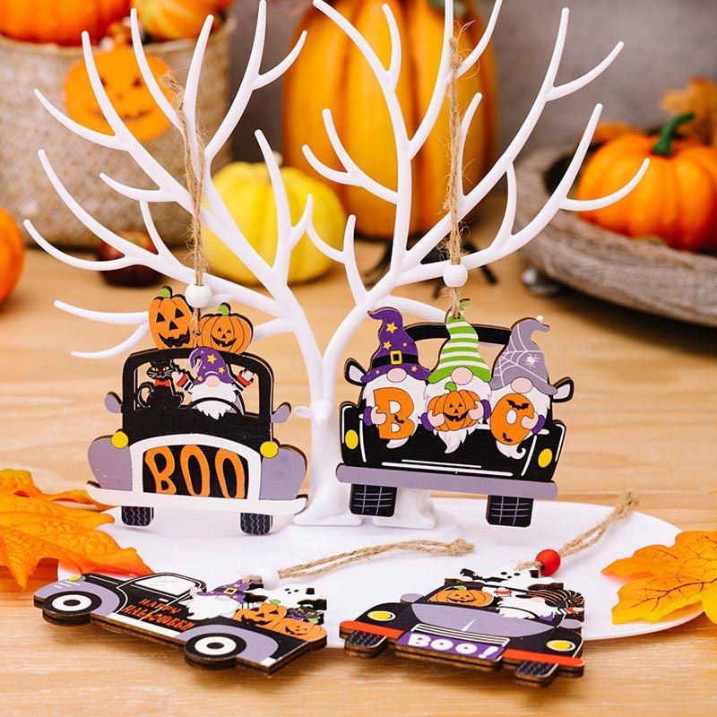 4 - Piece Halloween Element Car - Shape Hanging Widgets - SeaTown Outfitters