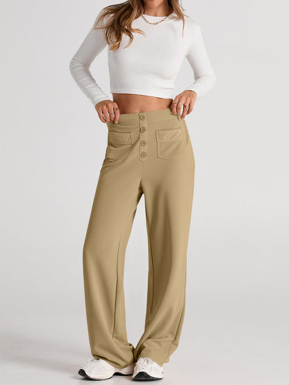 High Waist Wide Leg Pants