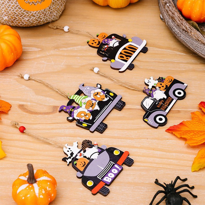 4 - Piece Halloween Element Car - Shape Hanging Widgets - SeaTown Outfitters