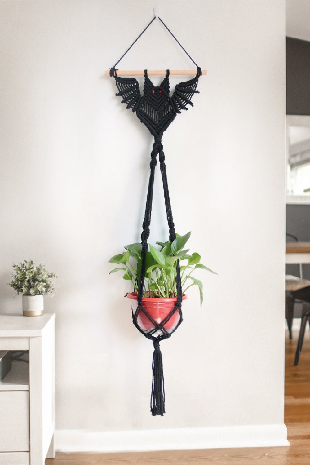 39.4" Bat Macrame Wall Plant Hanger - SeaTown Outfitters