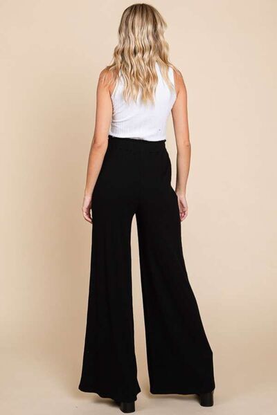 Culture Code Full Size High Waist Wide Leg Pants - SeaTown Outfitters