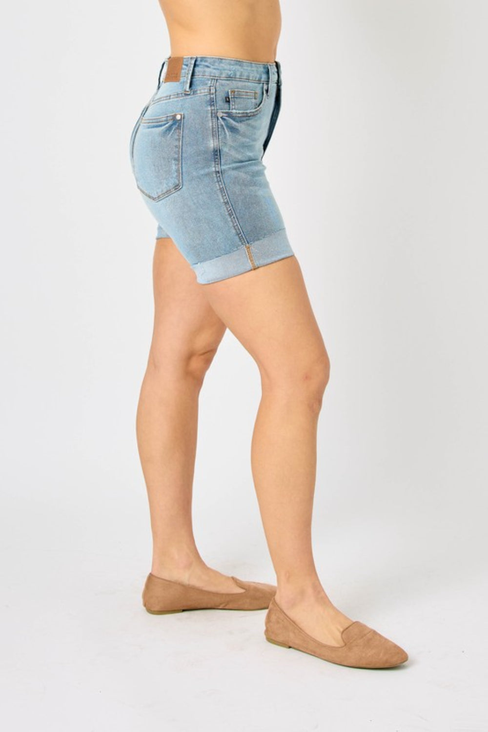 Judy Blue Full Size Tummy Control Denim Shorts