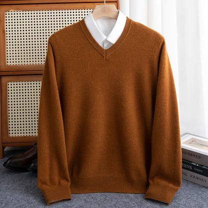 100% Merino Wool Sweater Long Sleeve Soft Knit