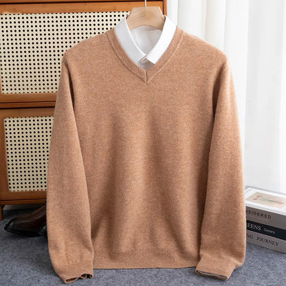 100% Merino Wool Sweater Long Sleeve Soft Knit