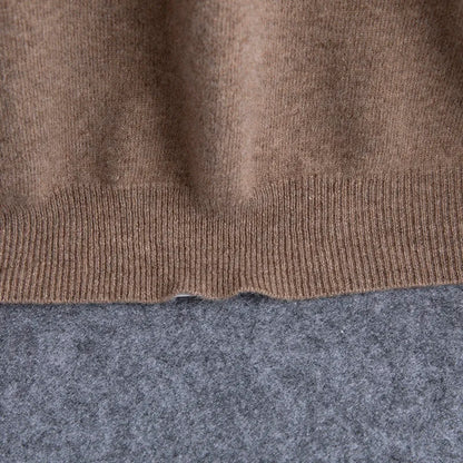 100% Merino Wool Sweater Long Sleeve Soft Knit