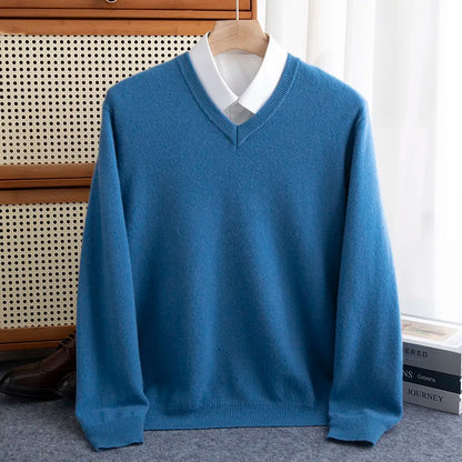 100% Merino Wool Sweater Long Sleeve Soft Knit
