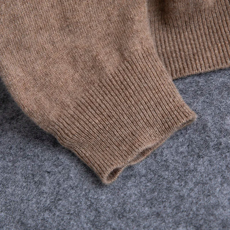 100% Merino Wool Sweater Long Sleeve Soft Knit