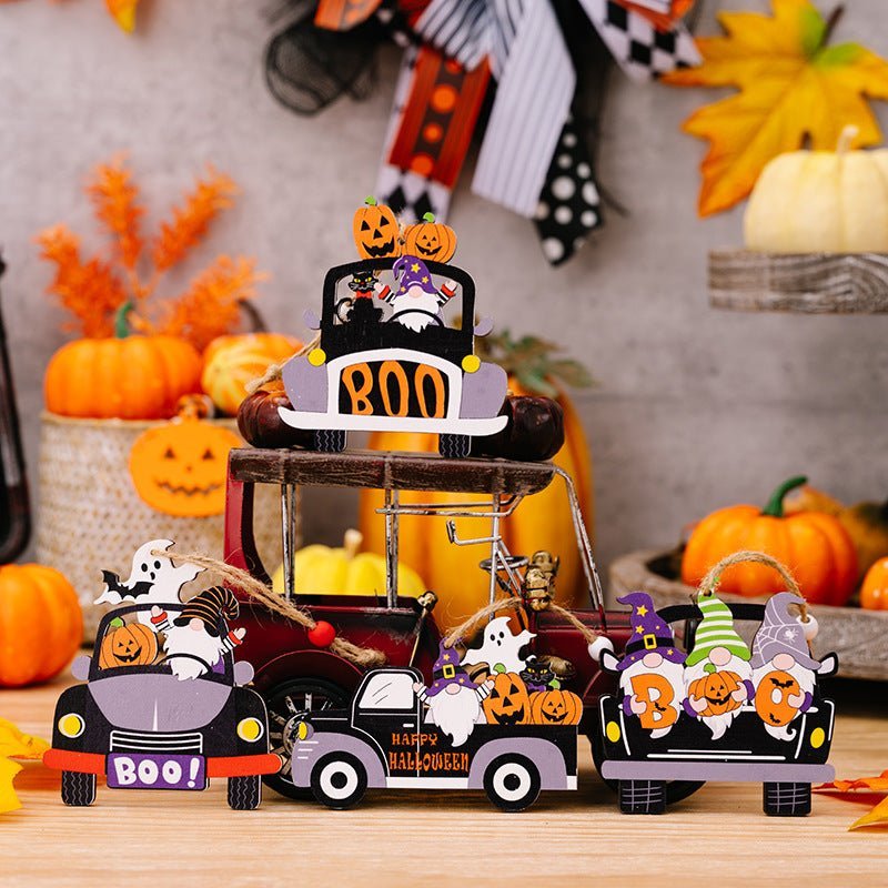 4 - Piece Halloween Element Car - Shape Hanging Widgets - SeaTown Outfitters