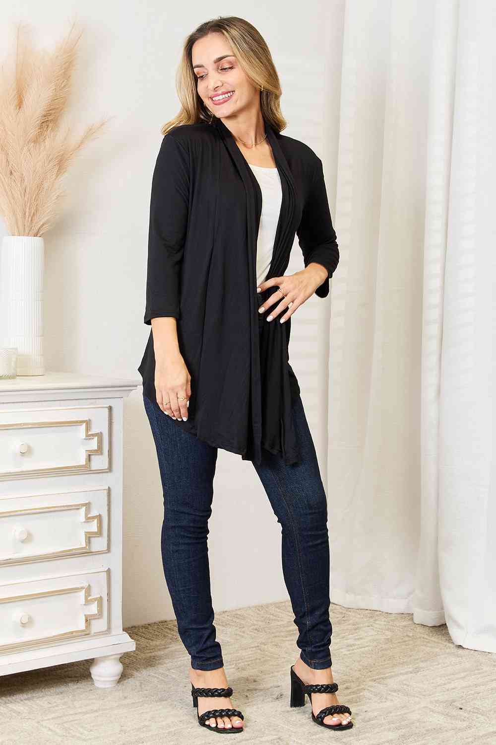 Culture Code Full Size Open Front Cardigan - SeaTown Outfitters