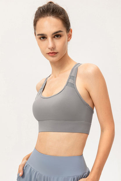 Scoop Neck Long Sports Bra