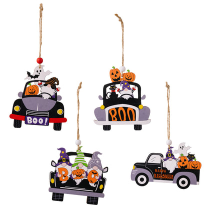 4 - Piece Halloween Element Car - Shape Hanging Widgets - SeaTown Outfitters