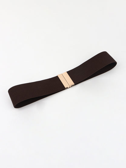 Alloy Buckle Elastic Belt