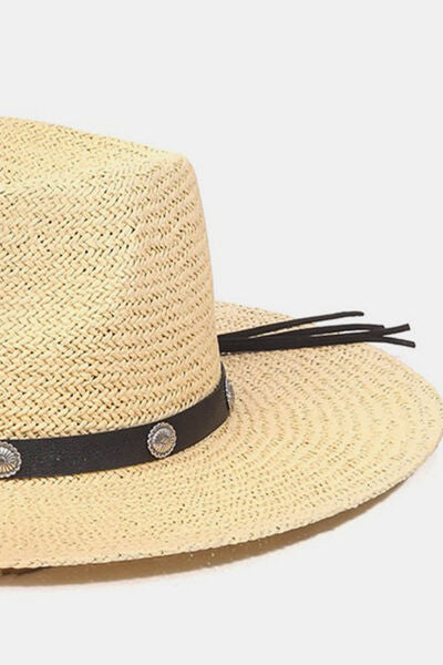 Fame Belt Strap Straw Hat