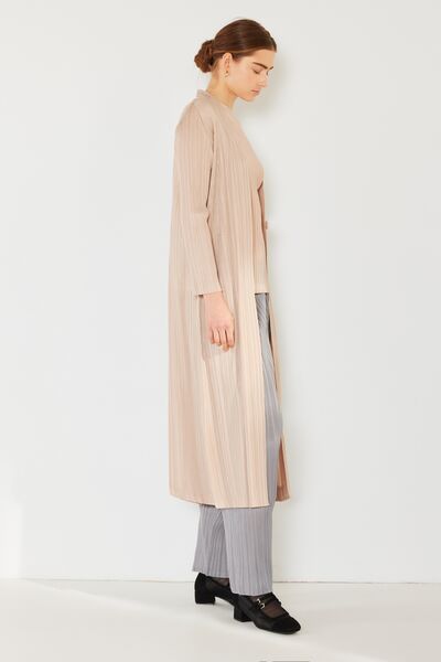 Marina West Swim Pleated Long Sleeve Cardigan