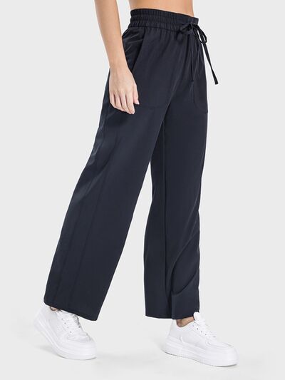 Drawstring Pocketed Active Pants