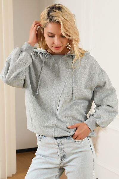 Drawstring Long Sleeve Hoodie